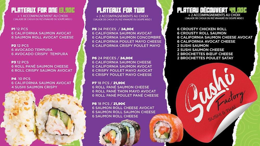 Sushi factory fosses - Menu Image 1